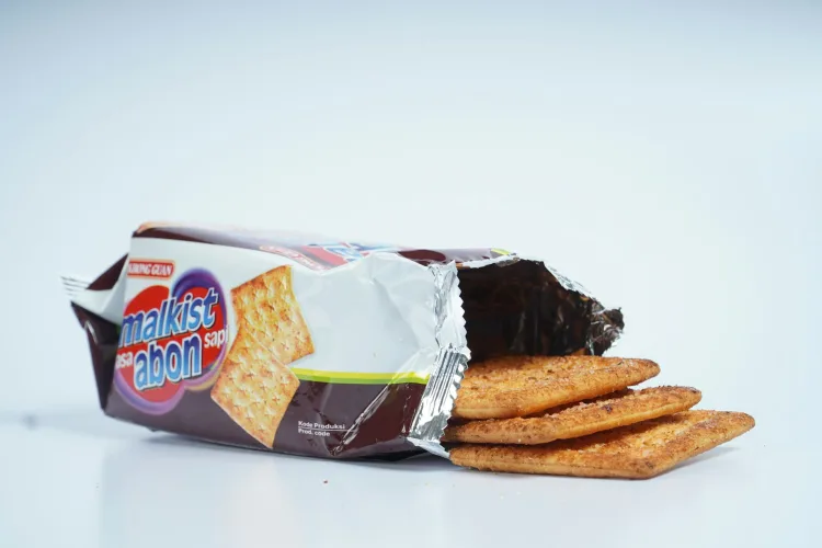 Example of biscuit pack suitable for packaging leak tester inspection